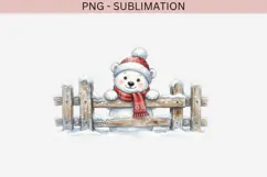 Christmas peeking character png design for T-shirts Product Image 2