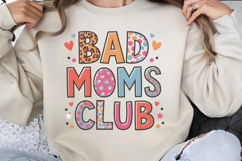 Bad moms club PNG, Mothers Day Sublimation PNG Product Image 1