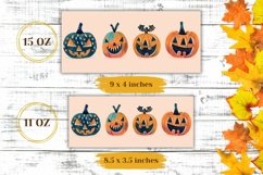Cartoon Pumpkins Mug Wrap Design, Halloween Mug Sublimation Product Image 2