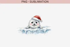 Christmas peeking character png design for T-shirts Product Image 2