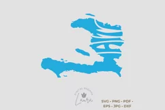 Haiti SVG cut file in the shape of the country Product Image 2