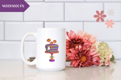 Hand Drawn Halloween Cake Illustration, Cute Halloween Cake Product Image 2