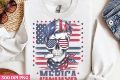 Merica PNG, Funny Skeleton Sublimation PNG Product Image 3