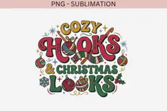 Christmas crochet png design for T-shirts Product Image 2