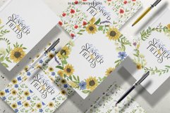 Watercolour Summer Flowers Fields Product Image 7