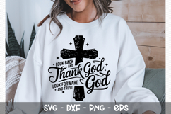 look back and thank god - Christian SVG Design Product Image 2