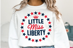 Little Miss Liberty svg | 4th of july Svg | Shirt Svg Product Image 1