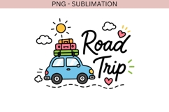 Road Trip PNG | Cute Travel Car Clipart | Vacation Car Product Image 2