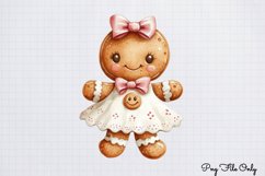 Christmas Gingerbread Clipart PNG Product Image 1