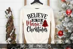 Believe in the magic of Christmas SVG- Christmas Design Product Image 1