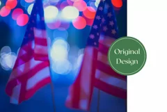 USA Tumbler Wrap Design, American Flag Sublimation Tumbler Product Image 2