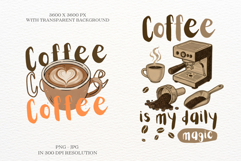 Vintage Morning Coffee Png Bundle Product Image 2