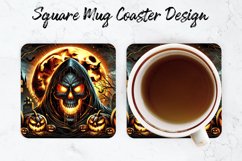 Halloween Mug coaster | Coaster | Sublimation Design Product Image 1
