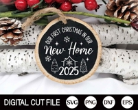 2025 Our First Christmas Ornament SVG, First Home Ornament Product Image 2