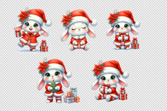 New Year&#039;s Bunnies Clipart Set Product Image 2