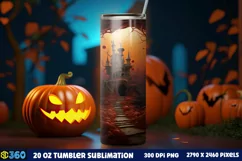 Halloween Tumbler Sublimation Wraps, Tumbler Halloween Product Image 2