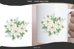 Winter floral wonderland png design for T-shirts Product Image 2