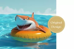 3D Shark Tumbler Wrap Design, 3D Tumbler Sublimation Product Image 2
