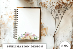 Watercolor Flowers Border png Product Image 2