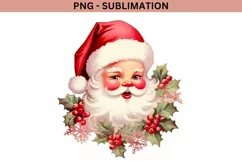 Retro Santa Claus PNG Digital Download Product Image 2