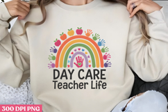 DAY CARE TEACHER LIFE PNG, Sunflower Sublimation PNG Product Image 1