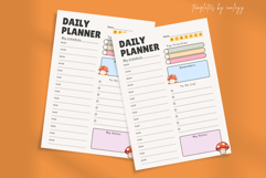 Cute Daily Planner Template Printable Aesthetic PDF Canva Product Image 2