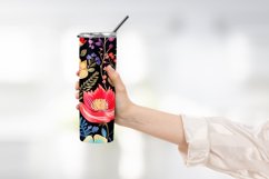 Colorful Flower Tumbler Wrap Design Product Image 2
