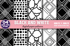 Black and White Digital Background Paper PNG Product Image 1