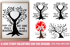 Love story Valentines Day SVG Product Image 1