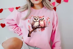 Couple Owl Valentines Day Clipart, Couple Owl Clipart Product Image 3