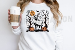 Spooky Halloween Deer Sublimation PNG Design Product Image 2