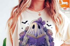 Cute Lace Ghost Book Png | Cute Lace Ghost Book Png Design Product Image 2