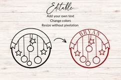 Christmas Family Name SVG - Christmas Ornaments Product Image 2