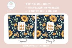 Blessed MAMA 20 OZ Skinny Tumbler Sublimation Designs Product Image 2