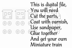 Miniature train, dollhouse nursery BJD doll toy digital down Product Image 2