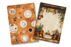 Harvest Kitchen Junk Journal Pages Product Image 2