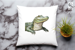 Watercolor Alligator Clipart Sublimation PNG Product Image 3