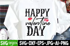 Happy Valentine Day SVG Cut File,Happy Valentines Day SVG Product Image 2