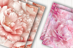 Pink Peony Blossom Digital Paper Product Image 2