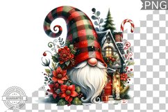 Christmas Gnome Sublimation - Clipart PNG Design Product Image 1