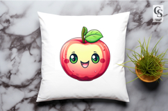 Cute Apple Characters Clipart Sublimation PNG Product Image 2
