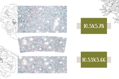 White Tumbler Sublimation, White Glitter 40 Oz Tumbler Print Product Image 2