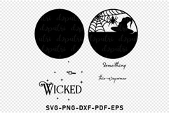 Something wicked this way comes, Halloween Door Sign SVG Product Image 2
