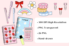 Back to School PNG, Cute School Clipart Bundle Product Image 2