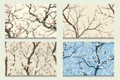 Blossoming Branches Cutting Boards sublimation Design Product Image 2