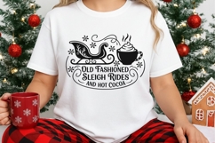 Old Fashioned Sleigh Rides Svg, Farmhouse Christmas Svg. Product Image 3