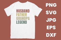 Retro Vintage Husband Father Grandpa Legend SVG Product Image 2