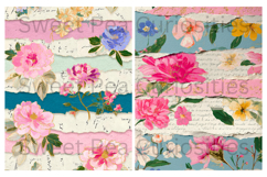 Shabby Chic, Flowers, Papers, Junk Journal, Botanical Product Image 2