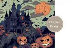 Halloween Tumbler Wrap, Halloween Pumpkins Tumbler Design Product Image 2