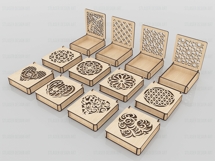 12 Decorative Gift Box Laser Cut Svg, Jewelry &amp; Gift Box Product Image 2
